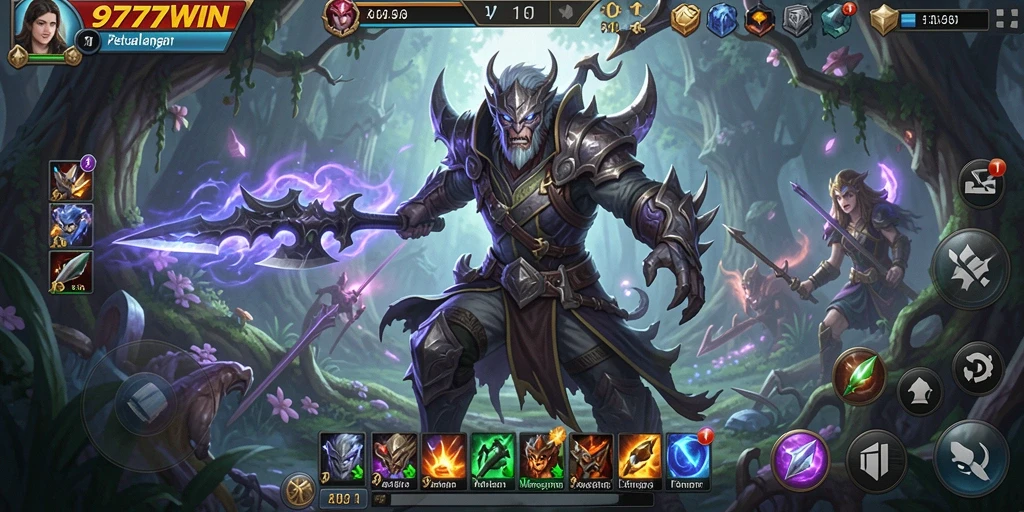 Tampilan gameplay mendebarkan dalam petualangan 9777WIN.