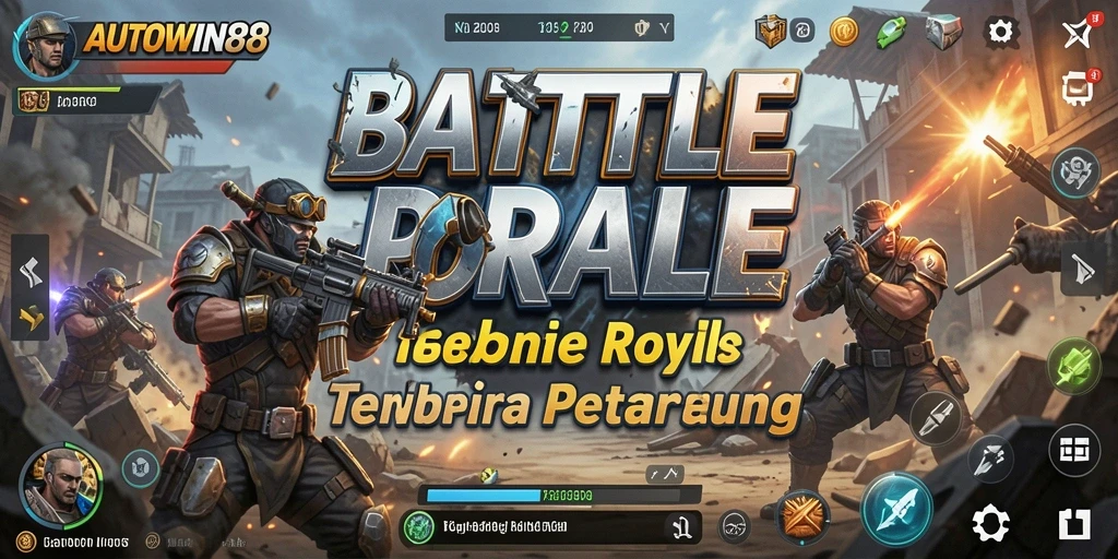 Tampilan gameplay seru dari AUTOWIN88 dalam pertarungan Battle Royale.