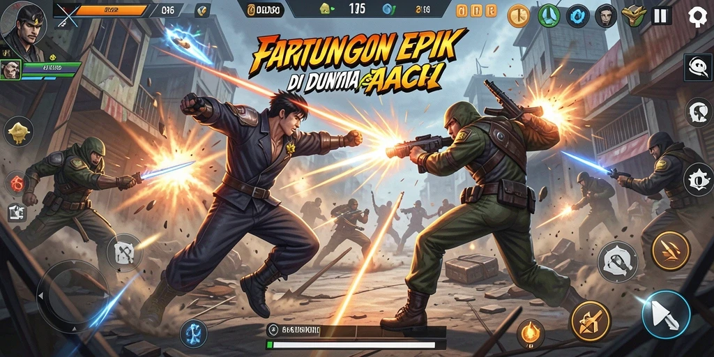 Gameplay D06 yang menegangkan dengan aksi seru.
