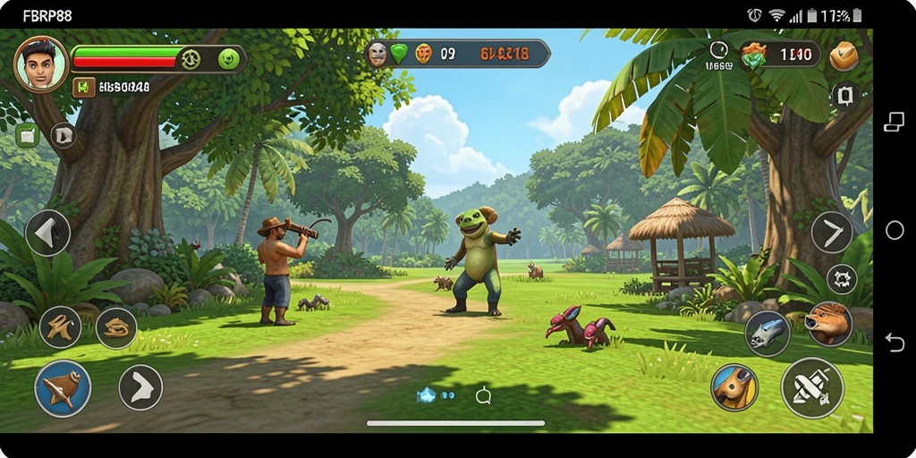 Screenshot FBRP88 menampilkan tahapan seru gameplay casual.