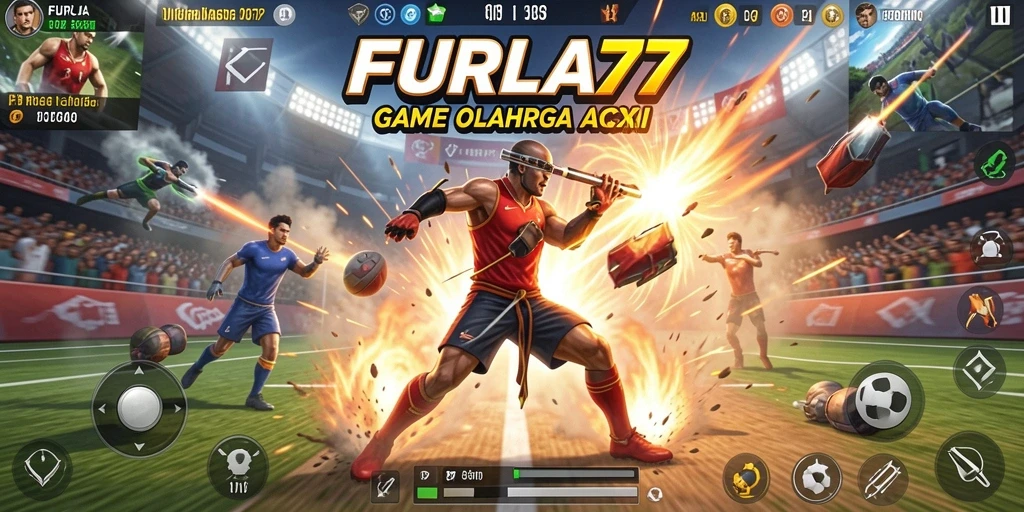 Tampilan gameplay seru di FURLA77 dengan aksi olahraga yang mendebarkan.