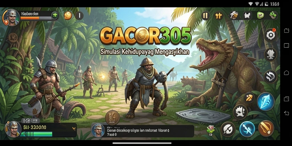 Tangkapan layar utama GACOR305 menampilkan gameplay simulasi yang menarik.