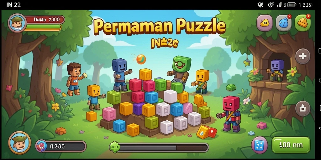Screenshot menunjukkan gameplay menantang IN22 dengan teka-teki menarik.
