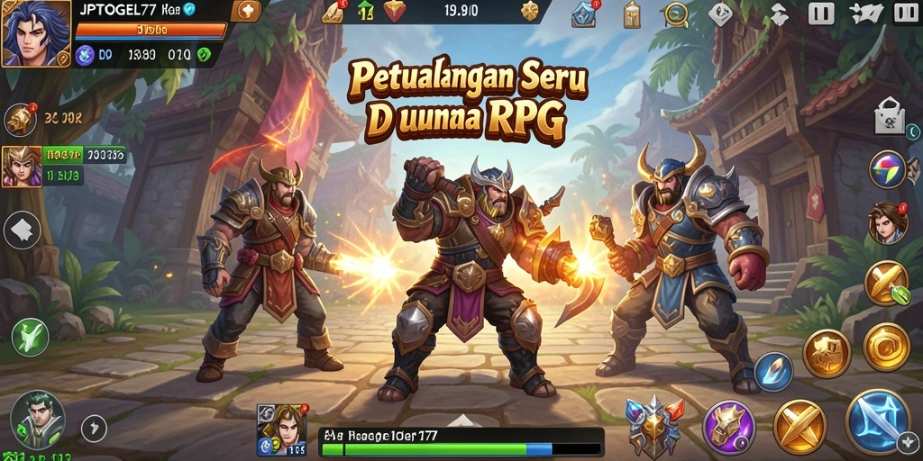 Tampilan gameplay seru di dunia RPG JPTOGEL77.