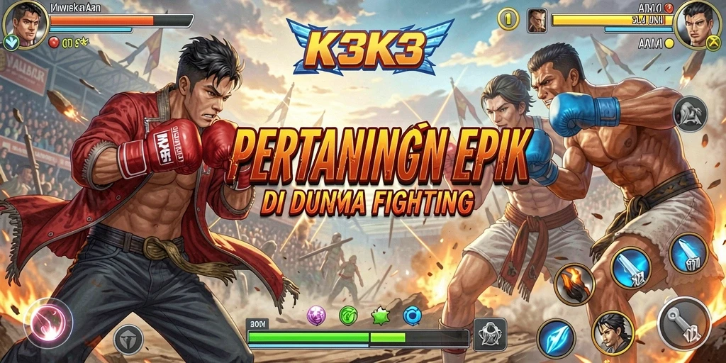 Screenshot K3K3 menampilkan aksi pertarungan yang mendebarkan.