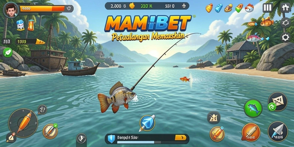 Tampilan grafis memukau saat memancing di MAMIBET.