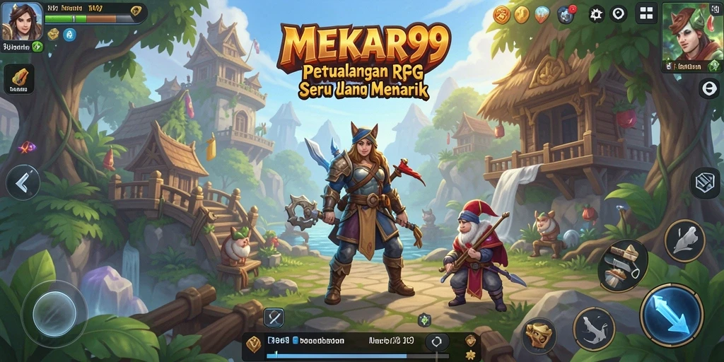 Tampilan gameplay MEKAR99 yang penuh aksi dan strategi.