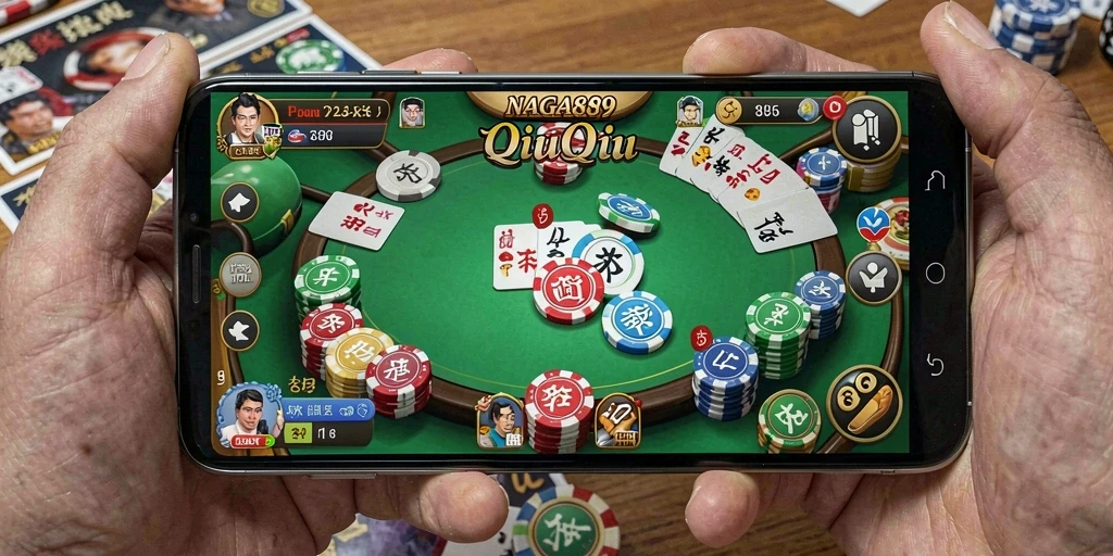 Screenshot gameplay menarik dari NAGA889 menunjukkan aksi QiuQiu yang mendebarkan.