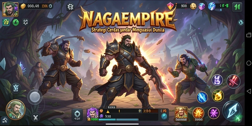 Gameplay intens NAGAEMPIRE dengan strategi mendalam dan visual menawan.