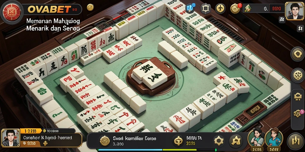 Tampilan permainan Mahjong yang menarik di OVABET.