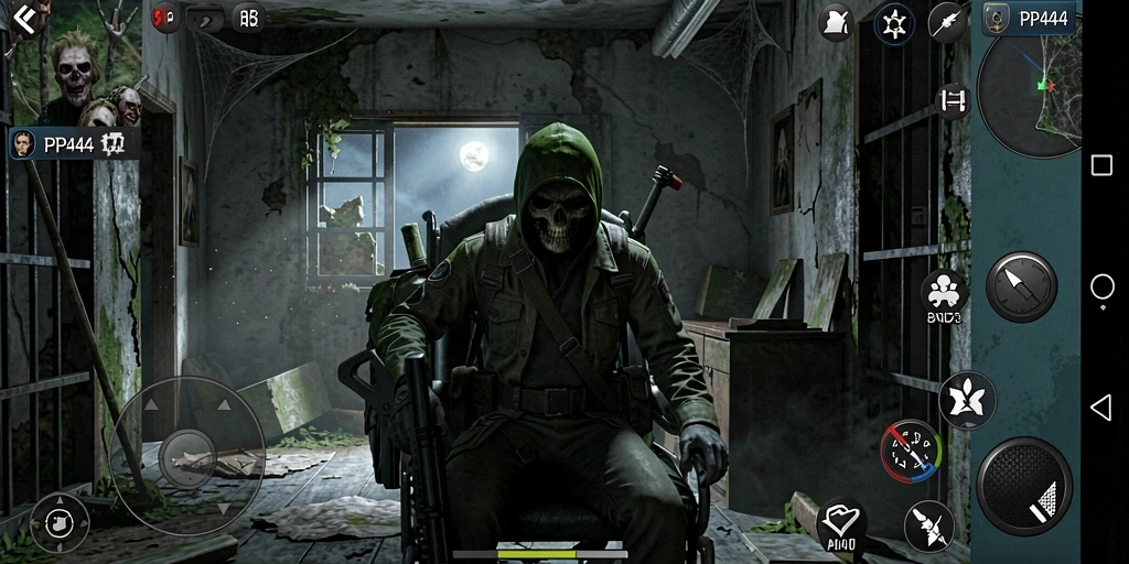 Tampilan gameplay seram dari PP444 yang menyuguhkan momen menakutkan.
