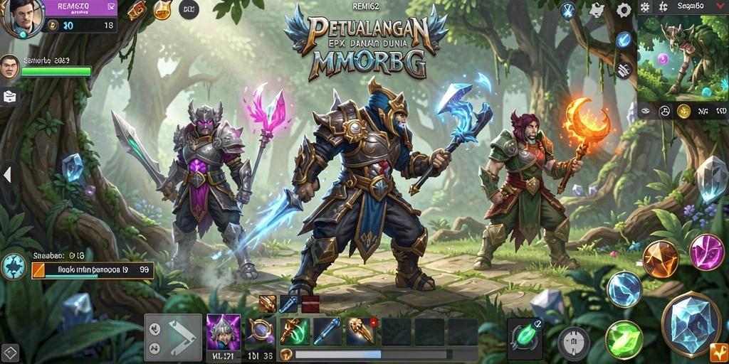 Screenshot gameplay <strong>REMI62</strong> menampilkan aksi seru dalam dunia MMORPG.