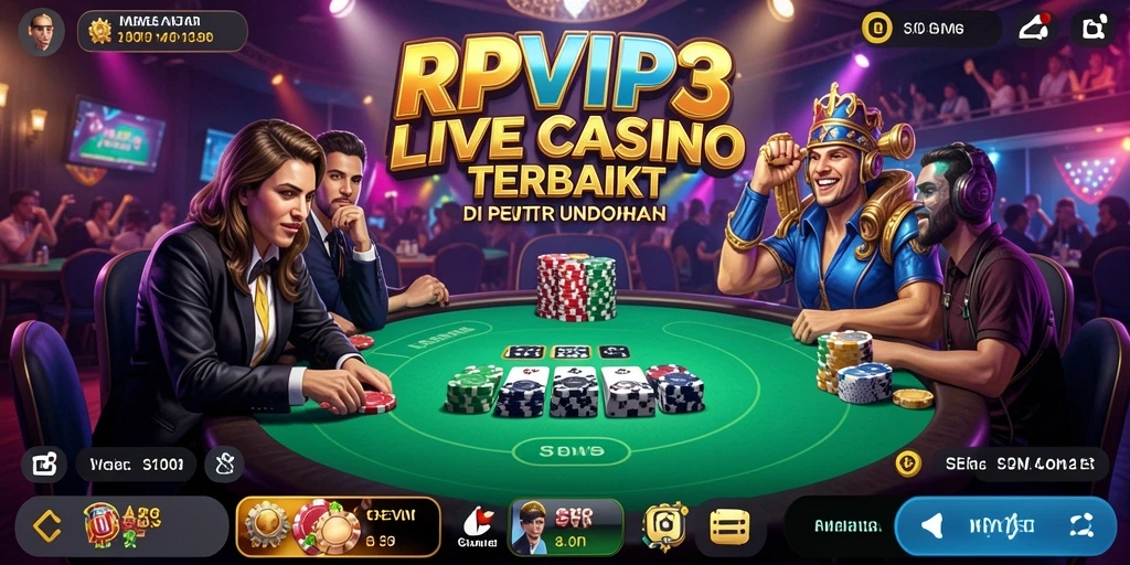 Tampilan gameplay RPVIP3 yang menarik dan interaktif di Live Casino.