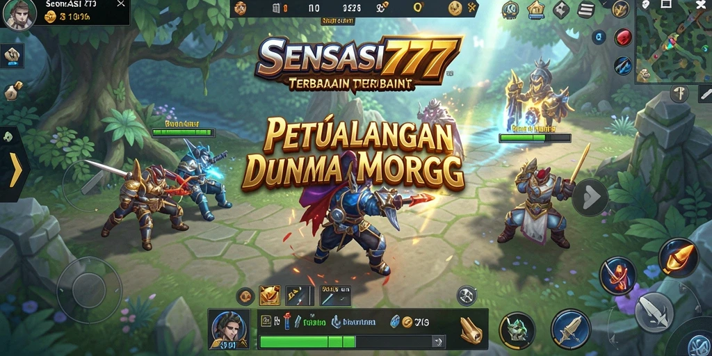 Screenshot gameplay SENSASI777 dengan aksi seru dan pertempuran epik.