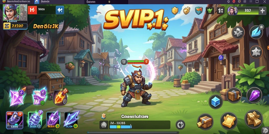 Tampilan gameplay menarik dari SVIP1 dalam genre Idle.