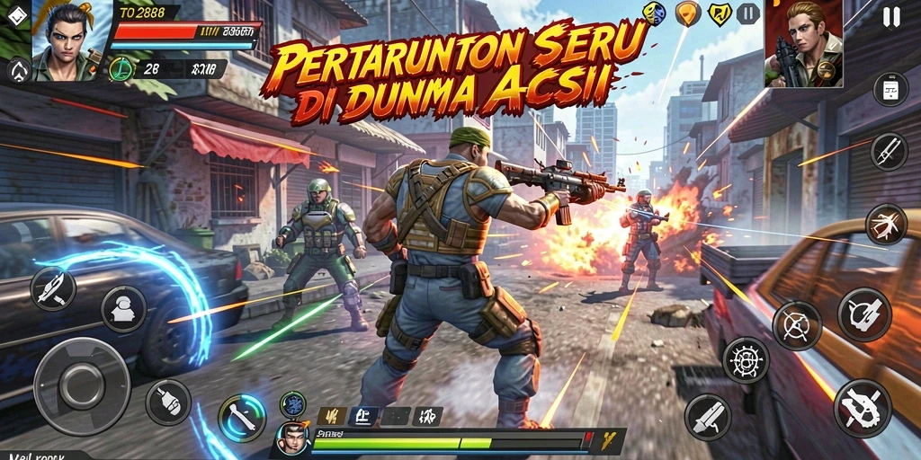 Tampilan gameplay TO288 yang penuh aksi dan pertarungan dinamis.