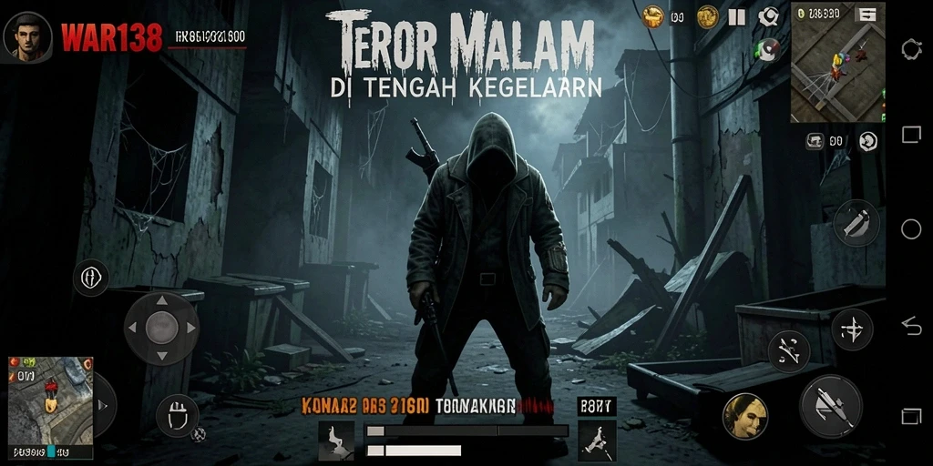 Screenshot menampilkan momen menegangkan dari gameplay horor.