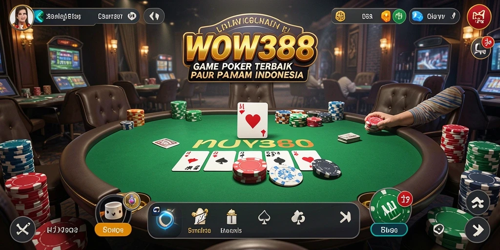 Tangkapan layar gameplay Poker yang seru di WOW388.