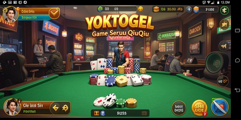Tampilan screenshot YOKTOGEL dengan permainan QiuQiu yang seru.